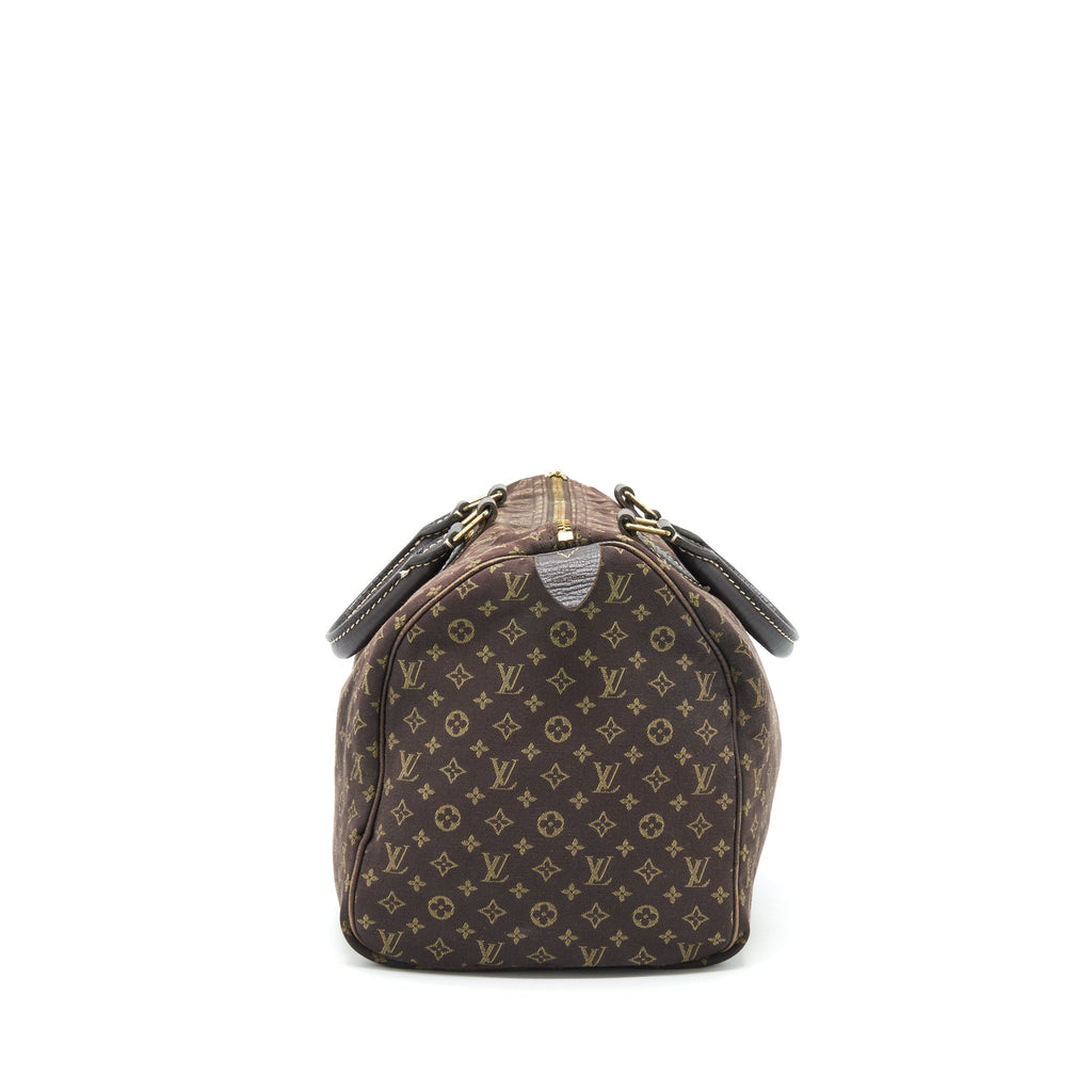 LOUIS VUITTON SPEEDY 30 MIN LIN MONOGRAM MINI BROWN GHW
