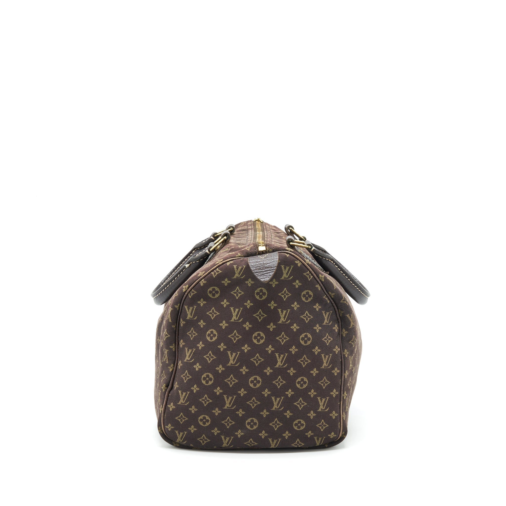 LOUIS VUITTON SPEEDY 30 MIN LIN MONOGRAM MINI BROWN GHW