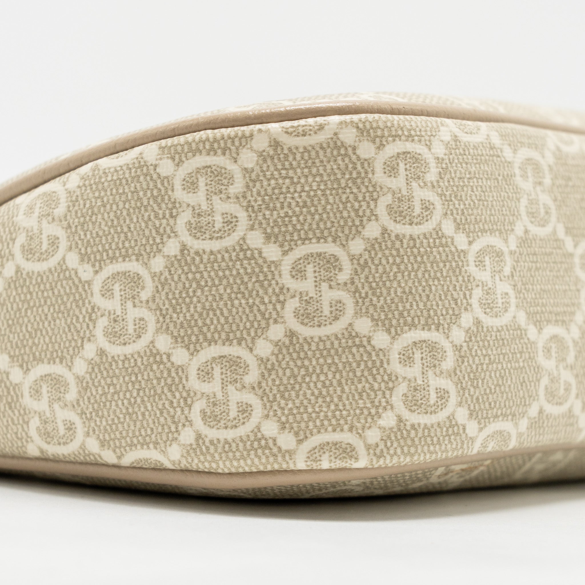GUCCI OPHIDIA SMALL SHOULDER BAG GG SUPREME CANVAS BEIGE / WHITE GHW