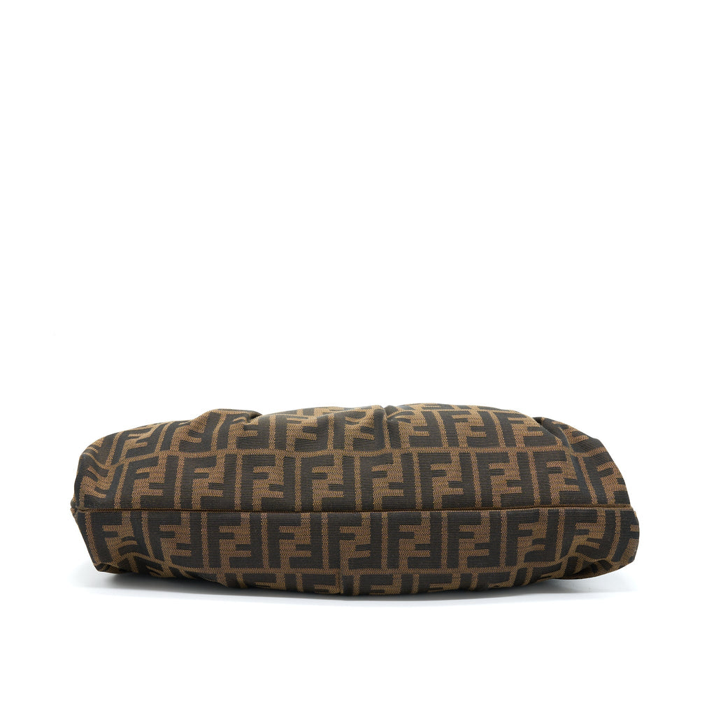 FENDI ZUUCA CHEF FLAP BAG CANVAS GHW
