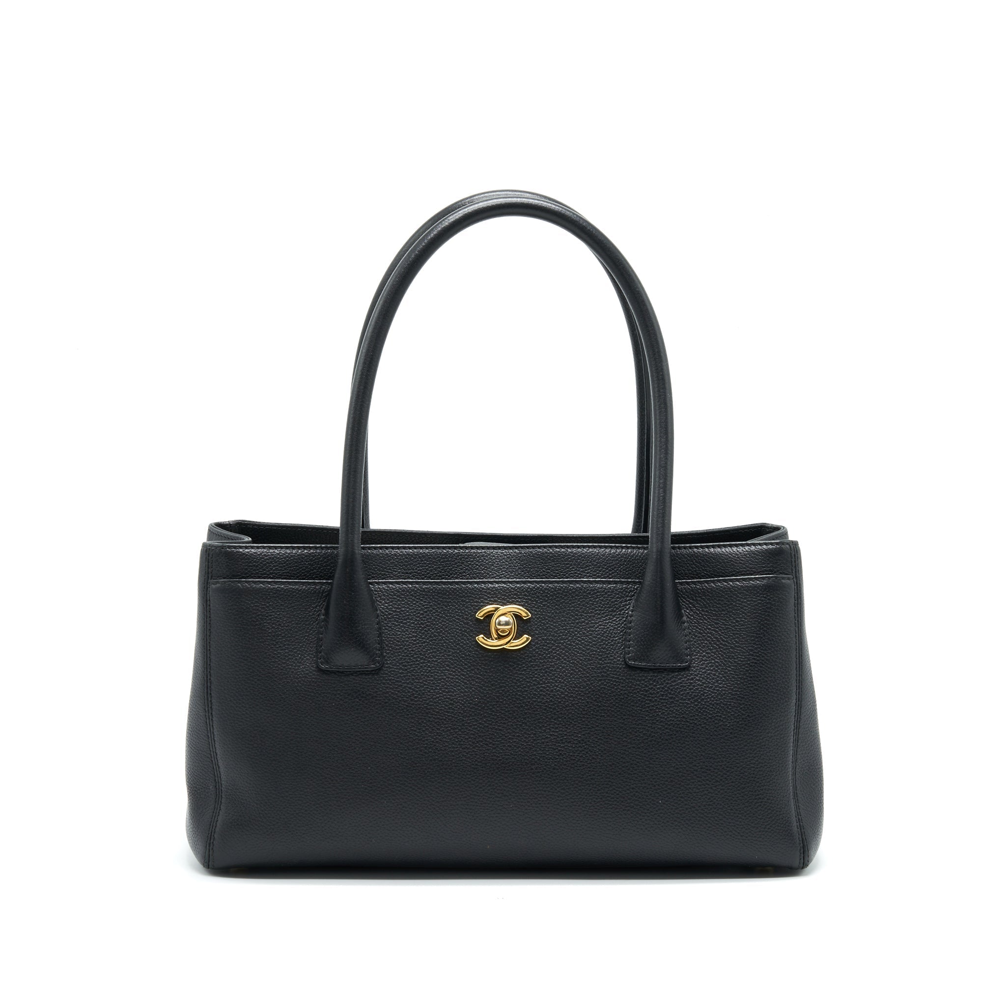 CHANEL EXECUTIVE CERF SMALL TOTE BAG CAVIAR BLACK WITH GHW