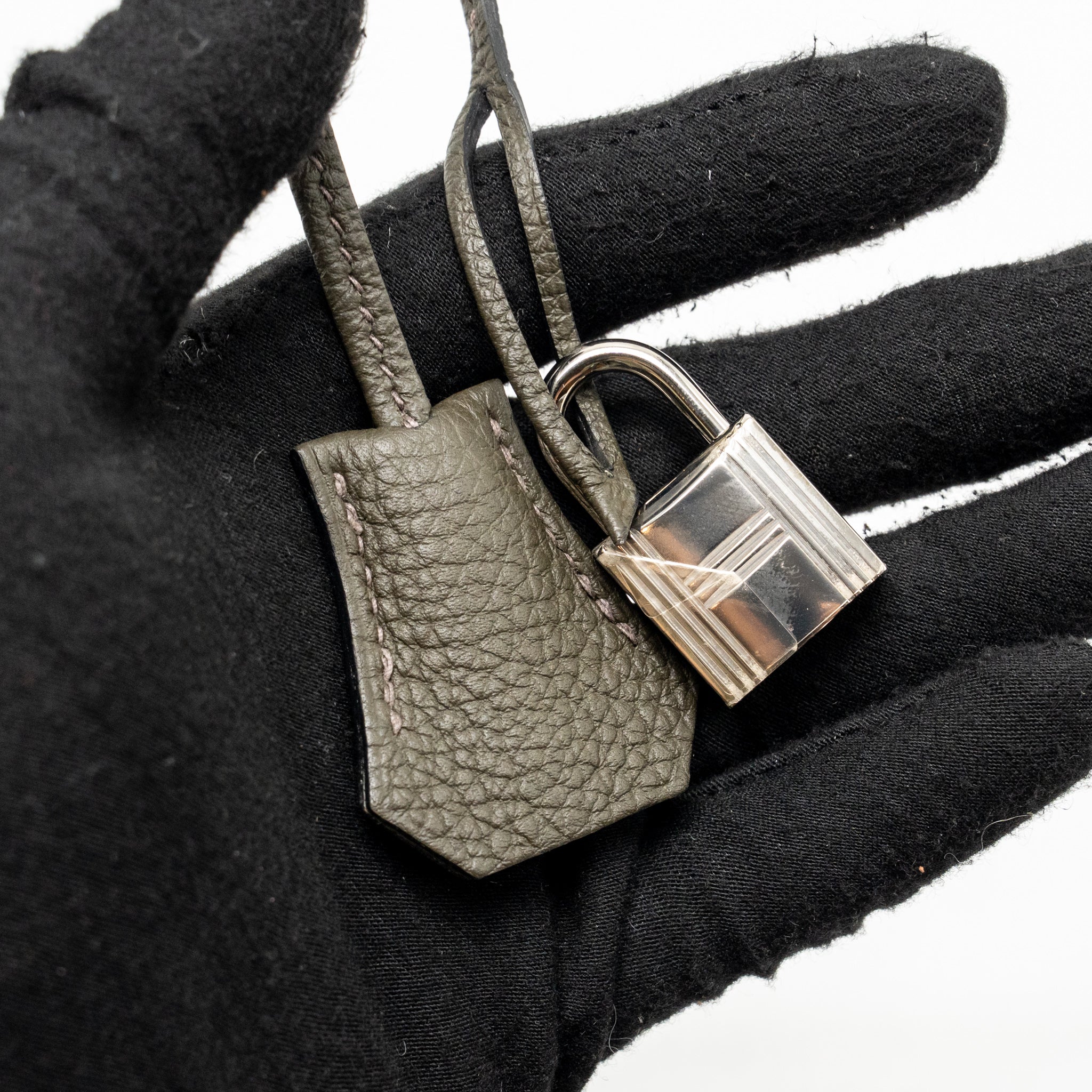 HERMES KELLY 25 TOGO C6 VERT DE GRIS SHW