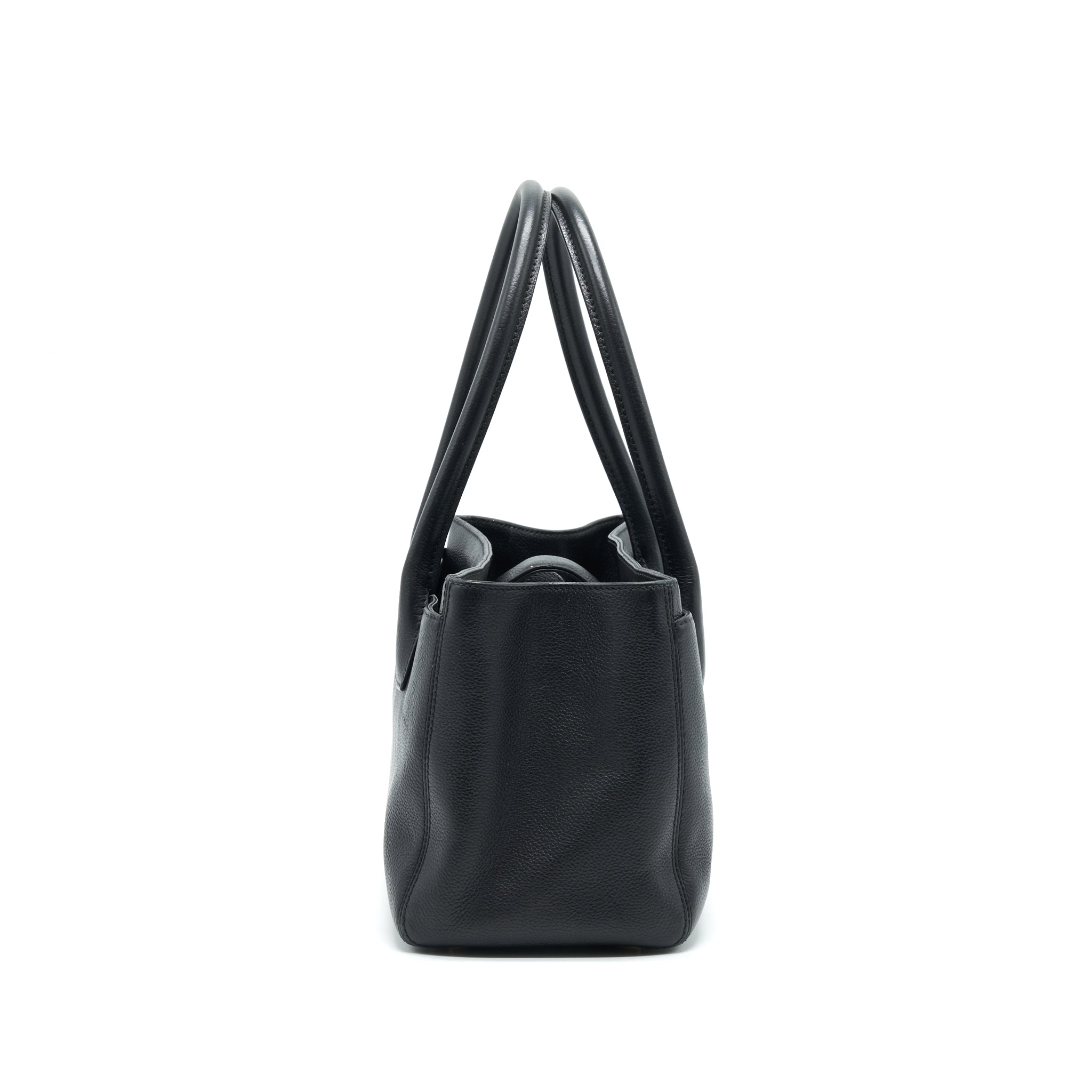 CHANEL EXECUTIVE CERF SMALL TOTE BAG CAVIAR BLACK WITH GHW