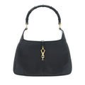 GUCCI VINTAGE JACKIE WITH BAMBOO HANDLE BLACK GHW
