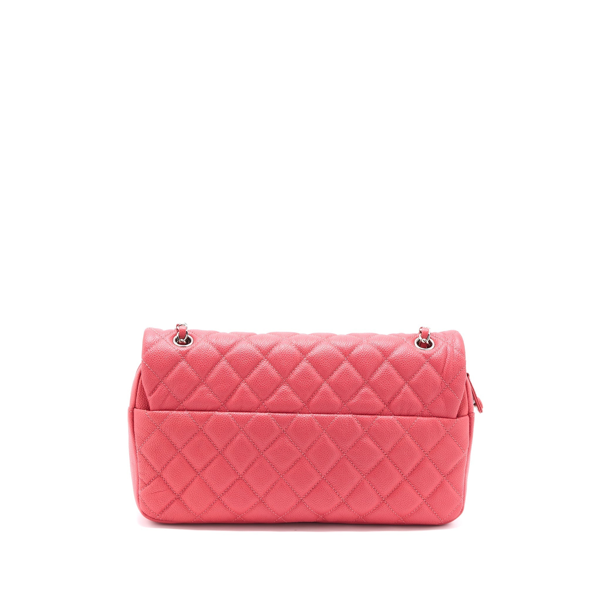 CHANEL EASY FLAP BAG CAVIAR PINK SHW