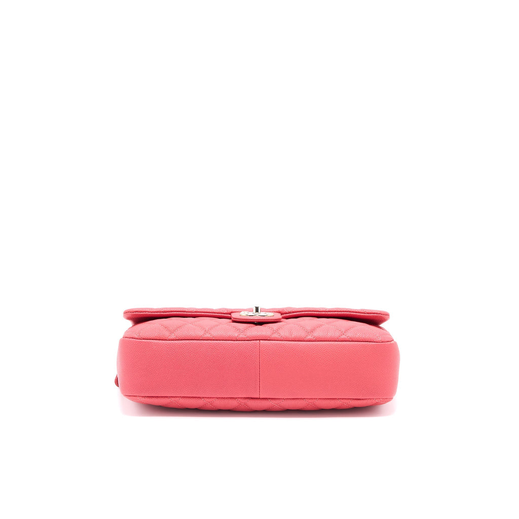 CHANEL EASY FLAP BAG CAVIAR PINK SHW