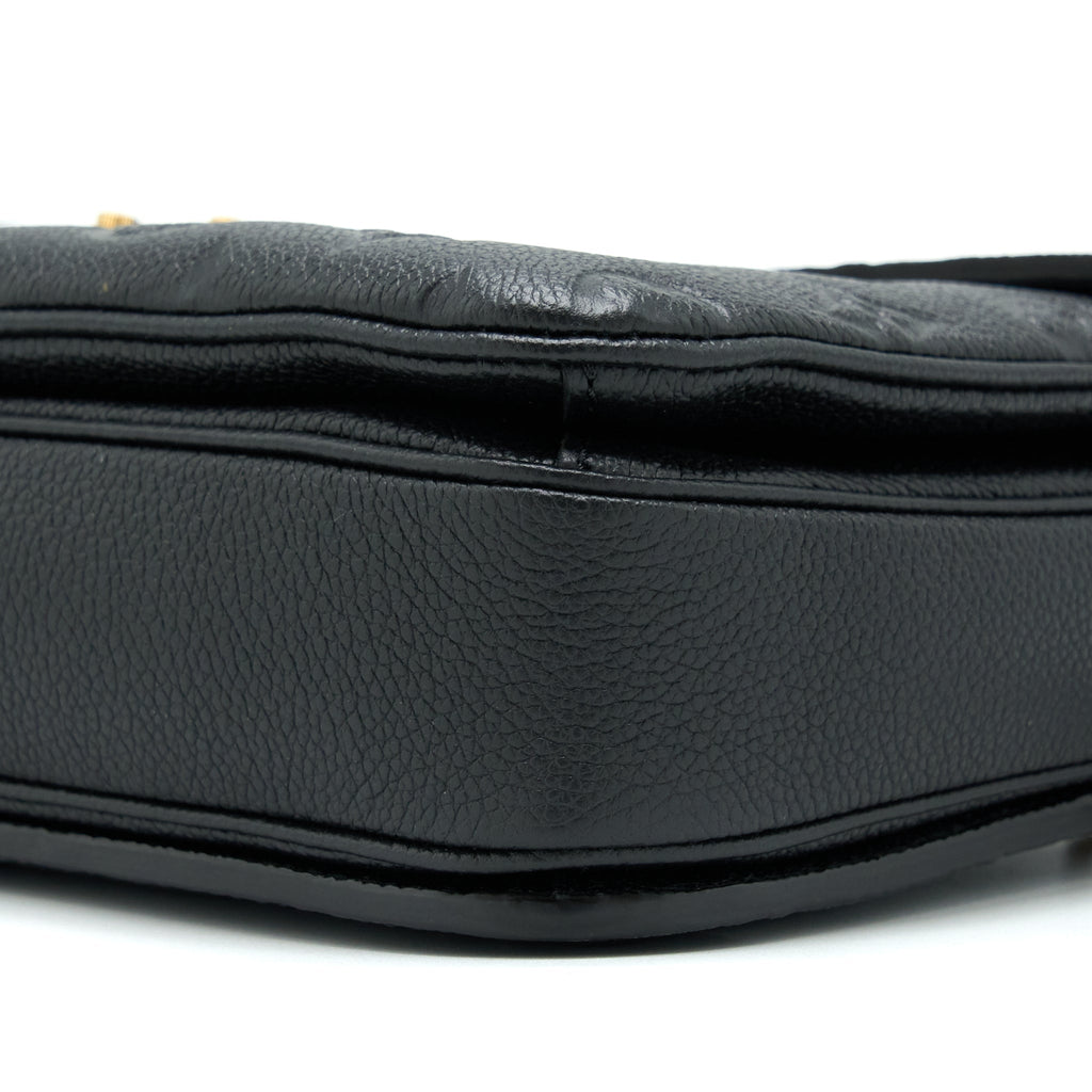 LOUIS VUITTON POCHETTE MÉTIS MONOGRAM EMPREINTE BLACK GHW