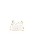 CHANEL 23C SMALL HOBO BAG SHINY CALFSKIN WHITE BRUSHED GHW (MICROCHIP)