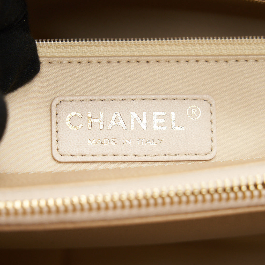 CHANEL GRAND SHOPPING TOTE BAG BEIGE WITH GHW