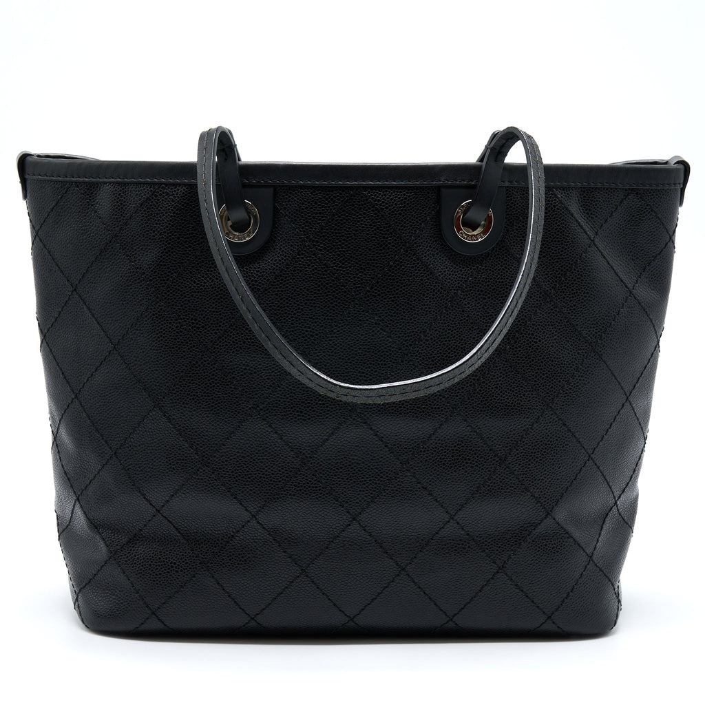 CHANEL TOTE BAG CAVIAR BLACK SHW