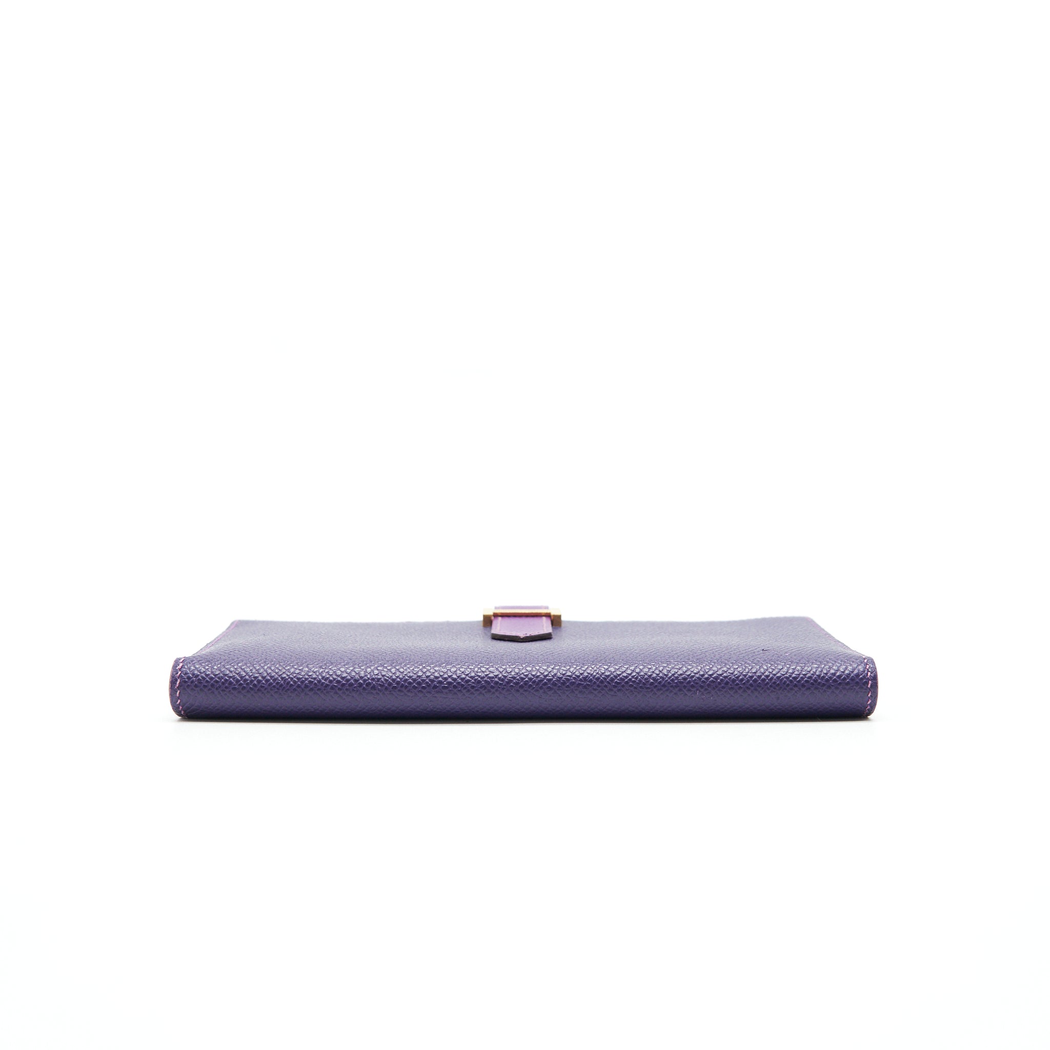 HERMES BEARN LONG WALLET PURPLE GHW