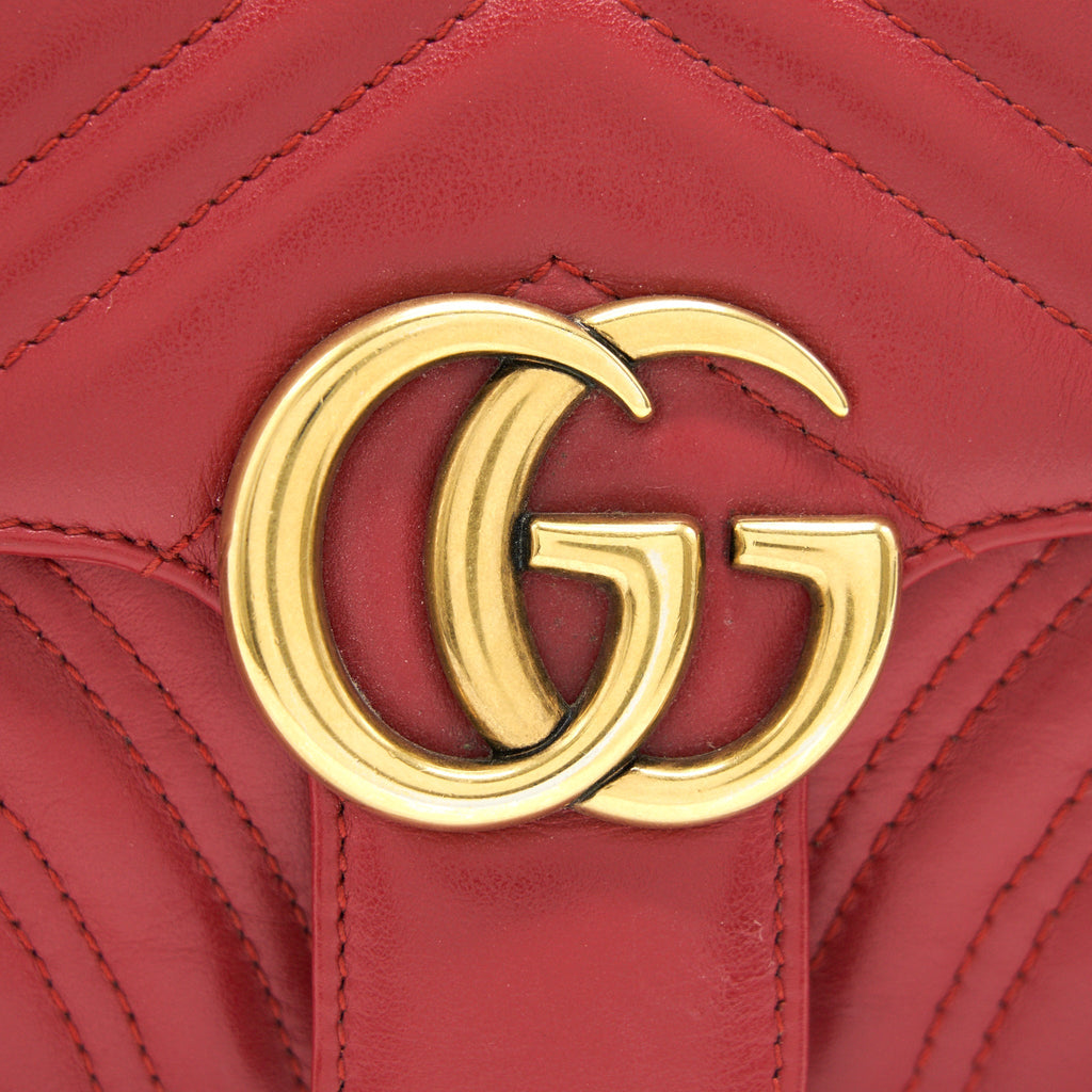 GUCCI GG MINI MARMONT RED