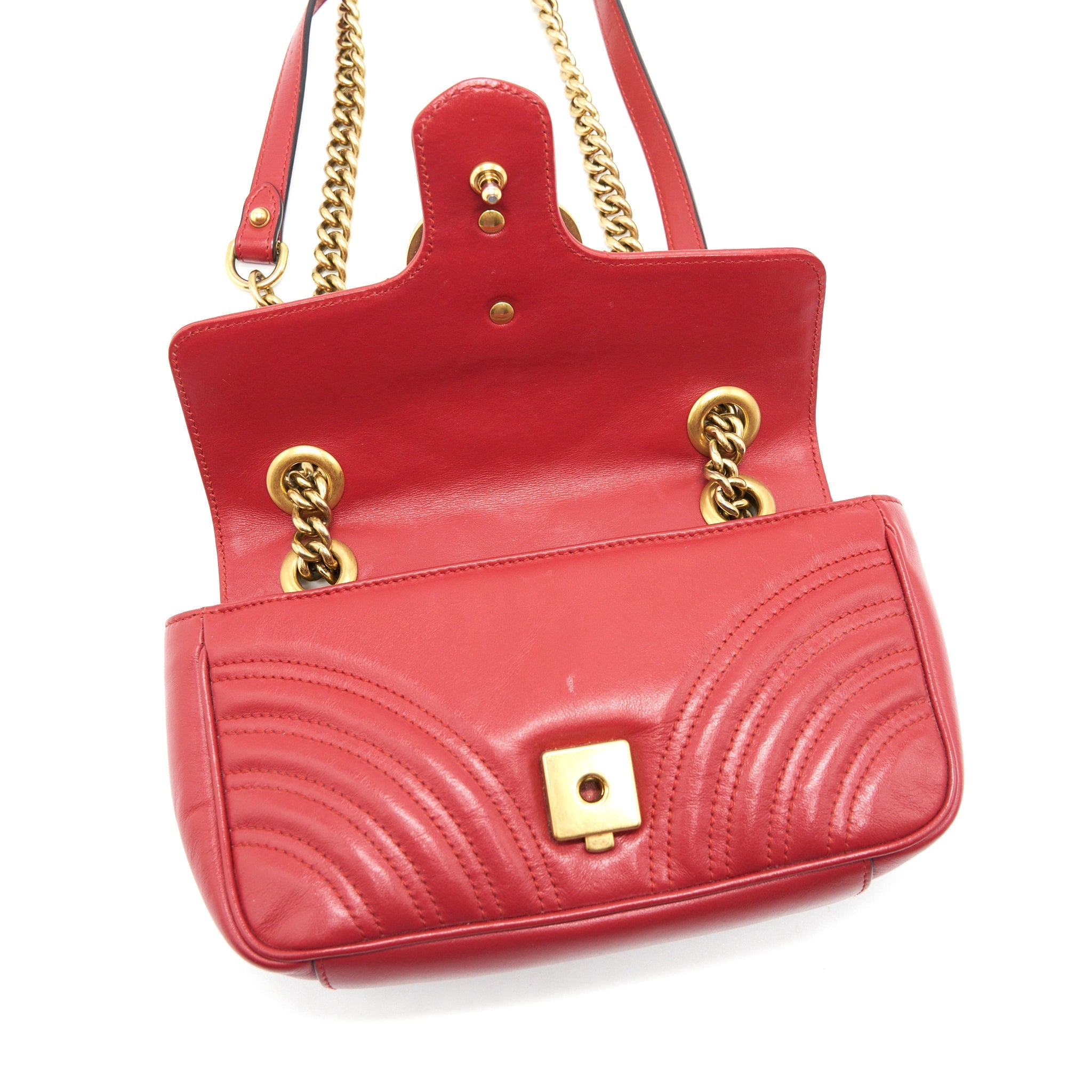 GUCCI GG MINI MARMONT RED