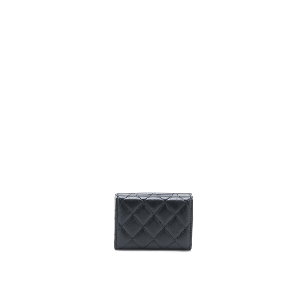 CHANEL REISSUE COMPACT WALLET CALFSKIN BLACK GHW