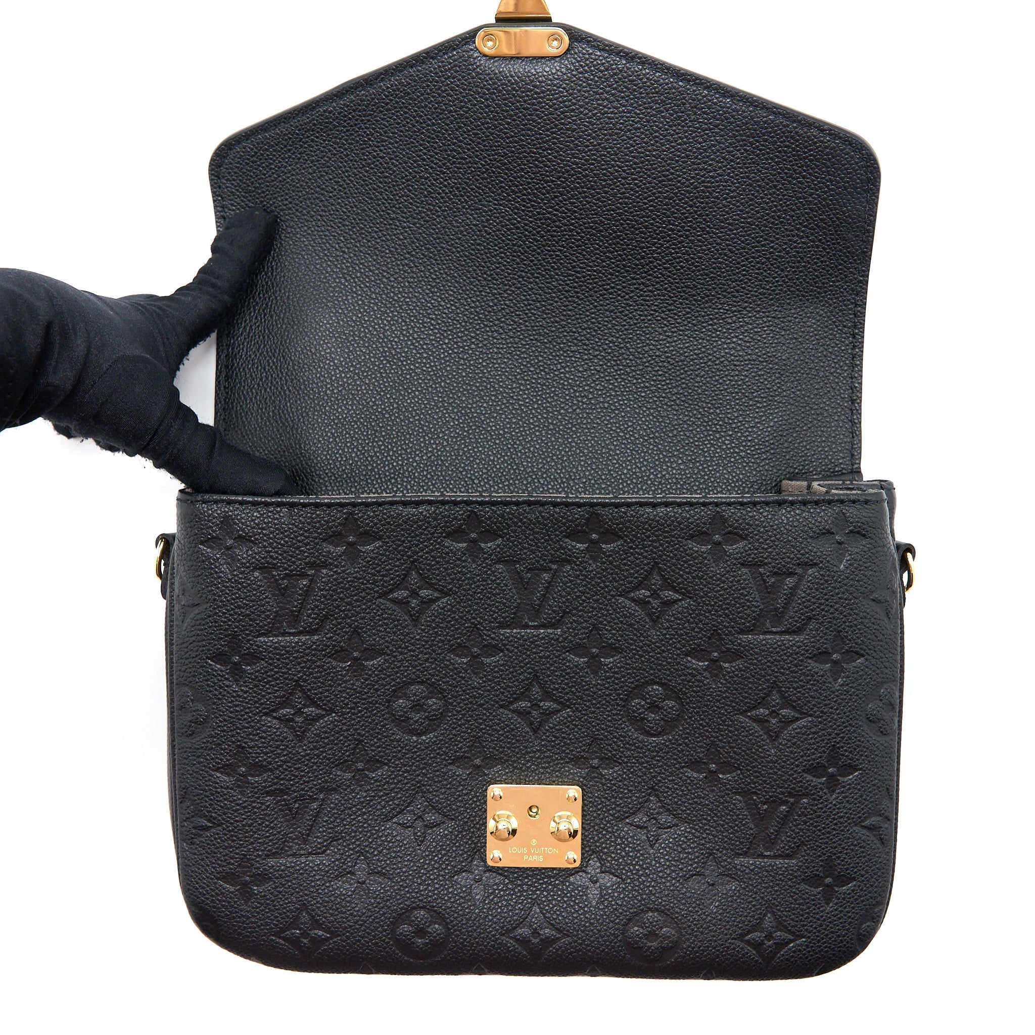 LOUIS VUITTON POCHETTE METIS MONOGRAM EMPREINTE BLACK GHW (NEW VERSION)