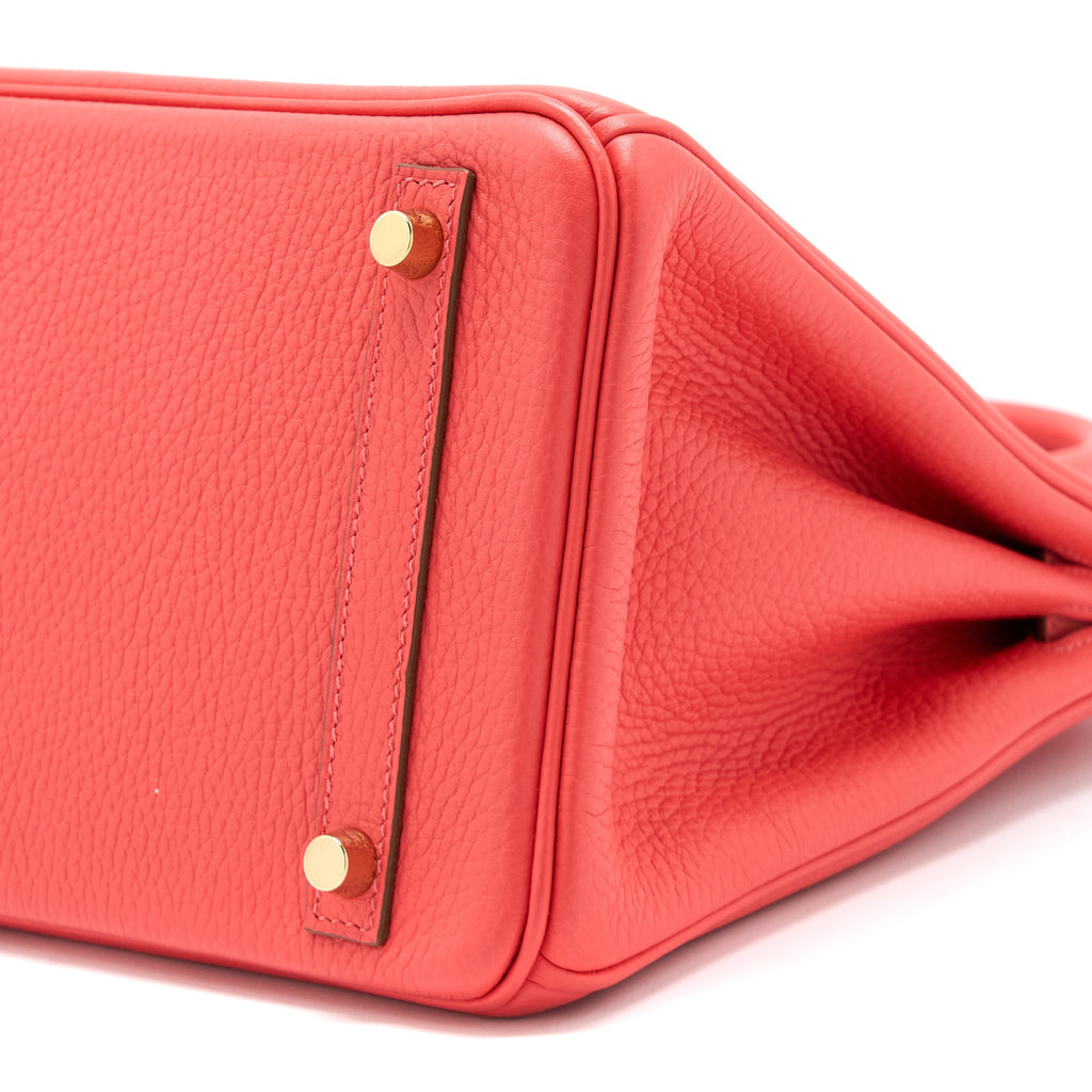 HERMES BIRKIN 30 CLEMENCE T5 ROSE JAIPUR GHW