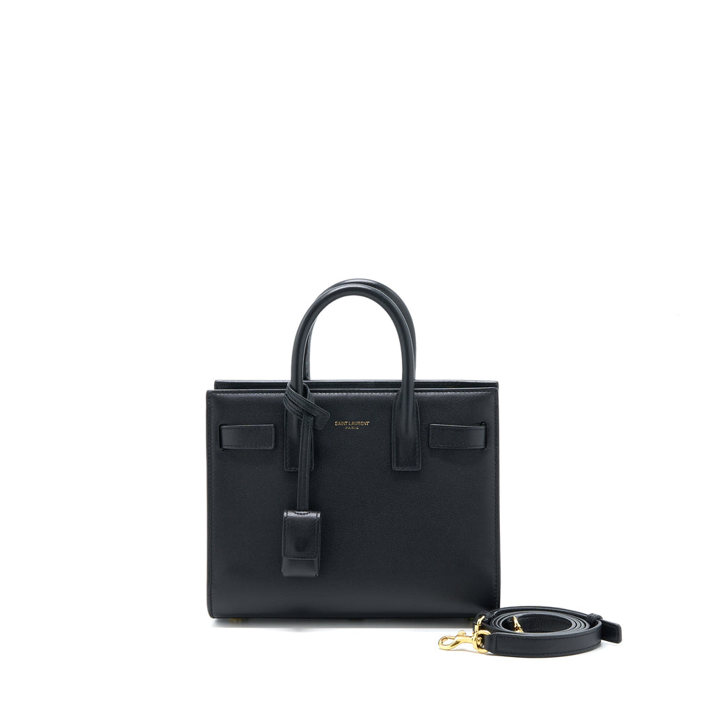 SAINT LAURENT SAC DE JOUR NANO CALFSKIN BLACK GHW