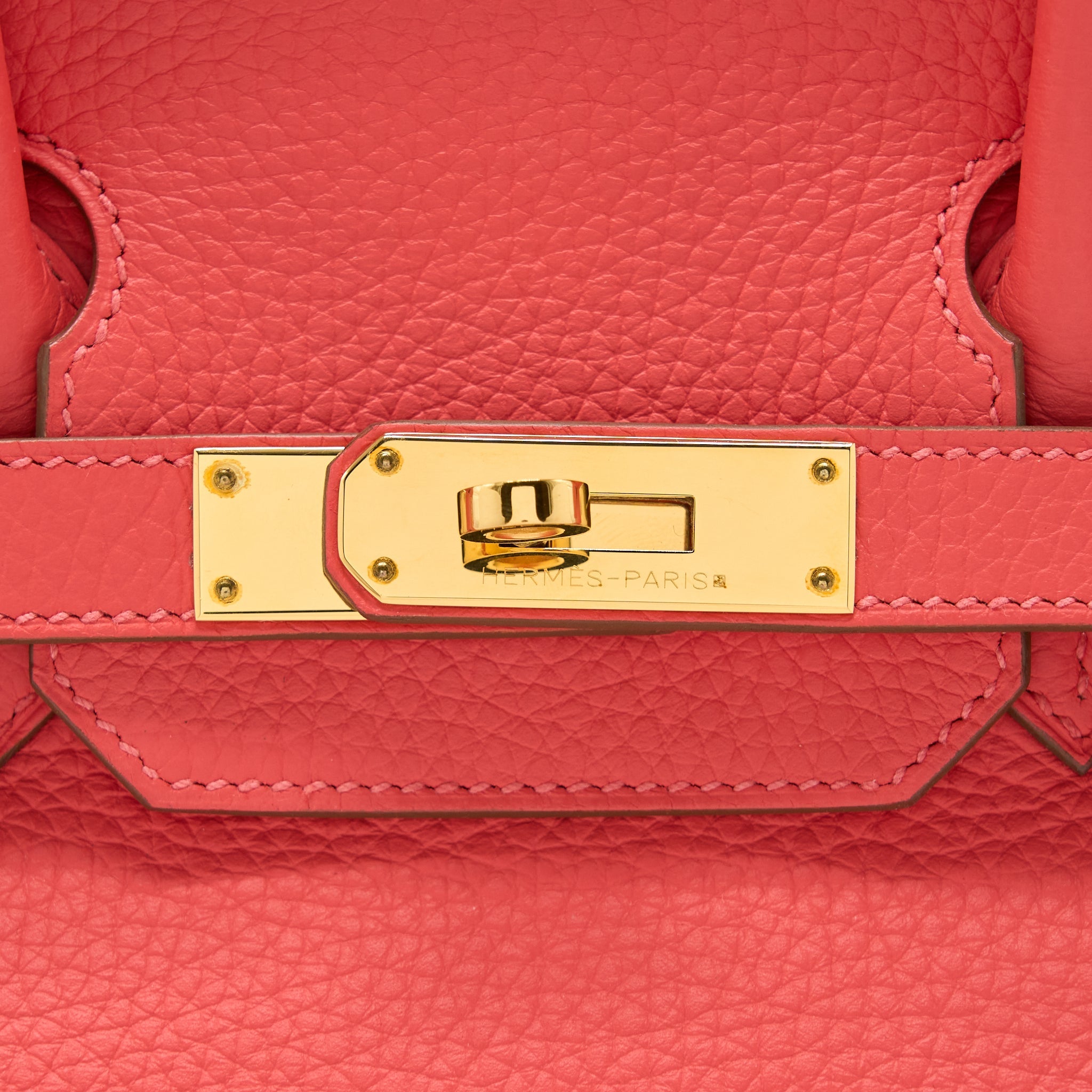 HERMES BIRKIN 30 CLEMENCE T5 ROSE JAIPUR GHW