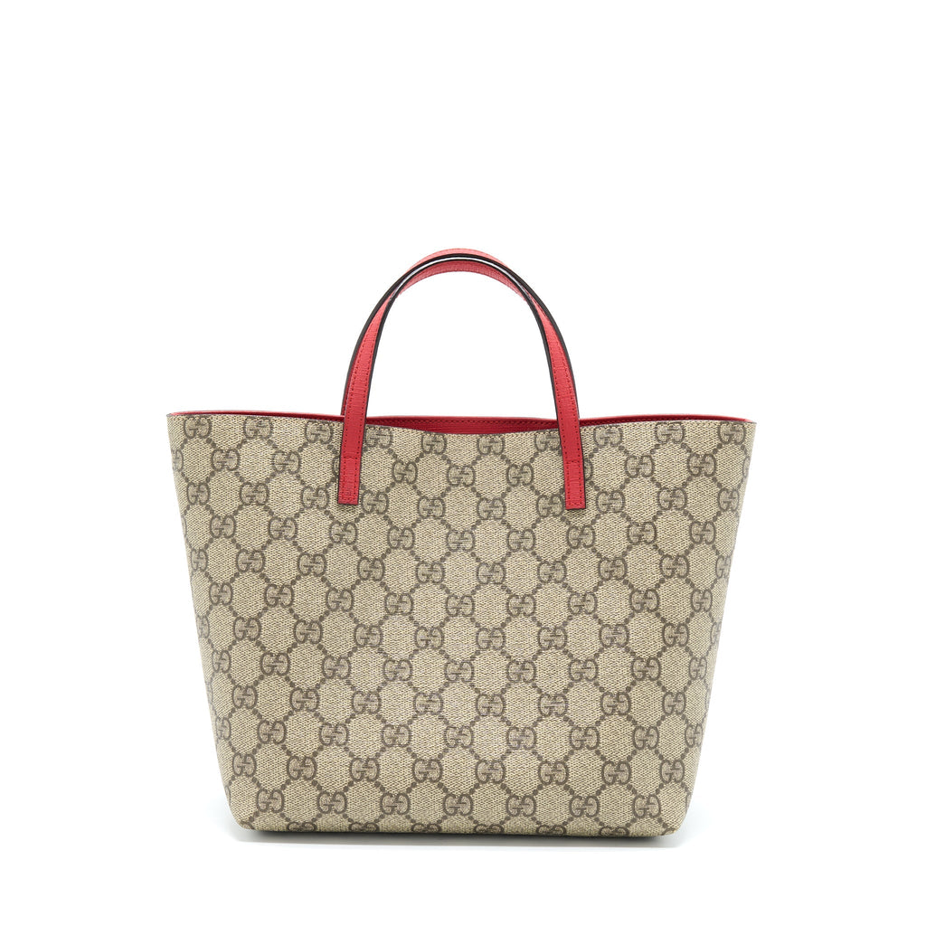 GUCCI CHILDREN'S GG SUPREME/MULTICOLOUR BOW TOTE