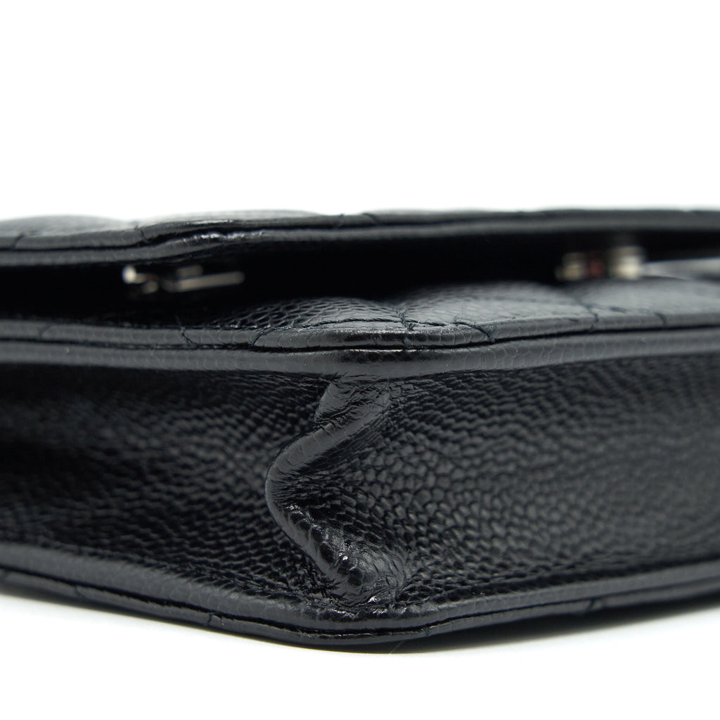 CHANEL WALLET ON CHAIN WOC IN CAVIAR SHW