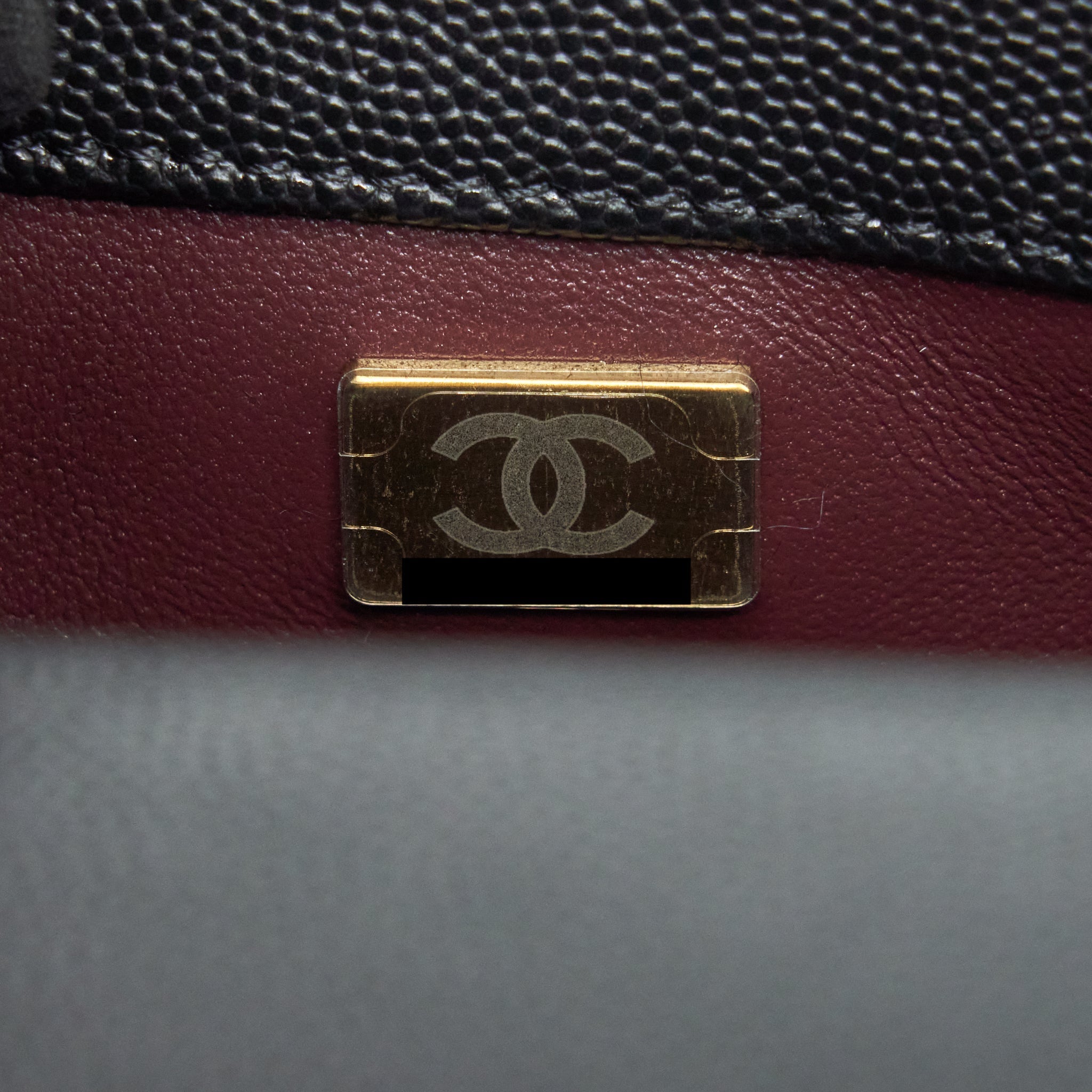 CHANEL MINI COCO HANDLE CAVIAR BLACK LGHW (MICROCHIP)