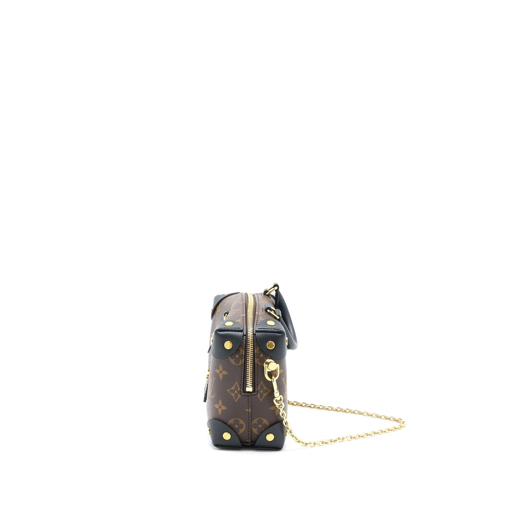 LOUIS VUITTON PETITE MALLE SOUPLE BAG MONOGRAM CANVAS/BLACK GHW