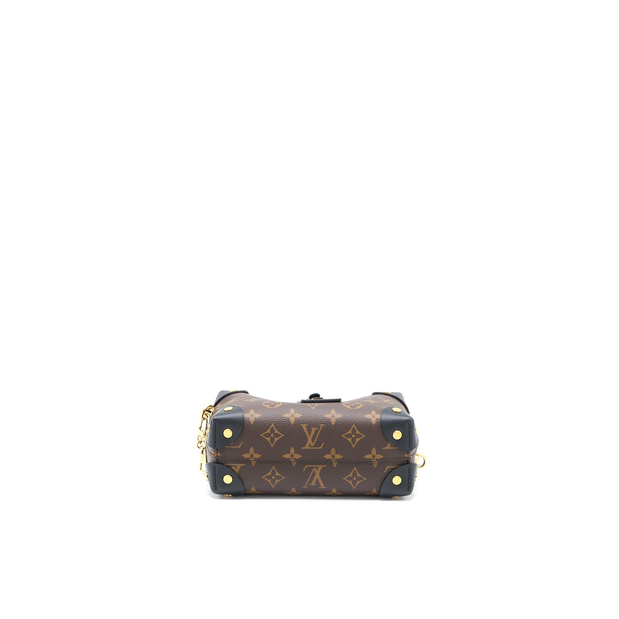 LOUIS VUITTON PETITE MALLE SOUPLE BAG MONOGRAM CANVAS/BLACK GHW
