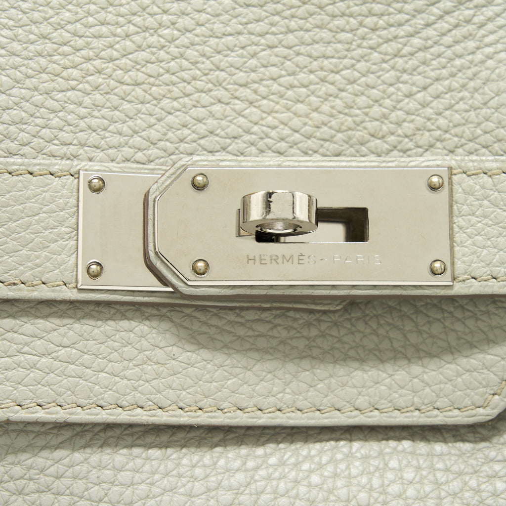 HERMES BIRKIN SHOULDER BAG TOGO GRIS PEARL SHW
