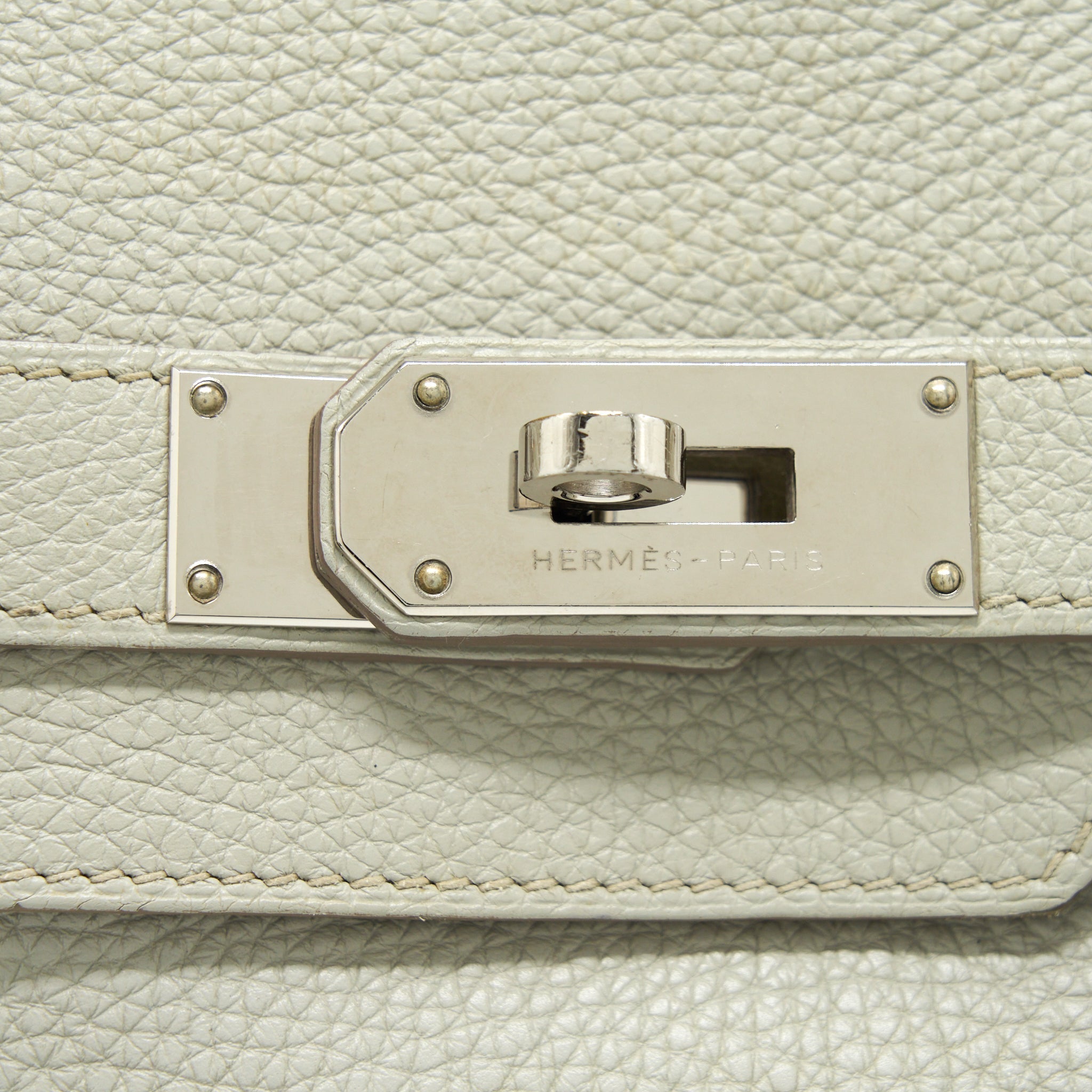 HERMES BIRKIN SHOULDER BAG TOGO GRIS PEARL SHW