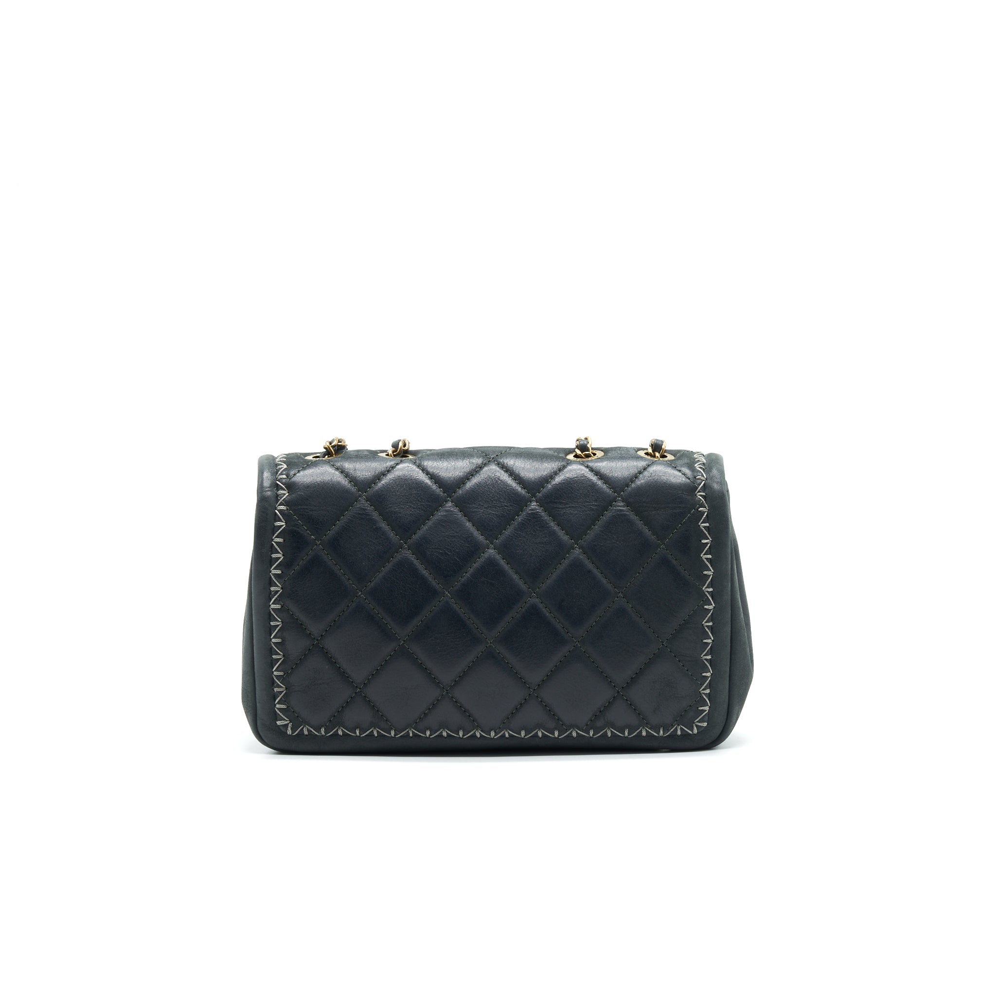 CHANEL SUEDE CALFSKIN MINI FLAP BAG