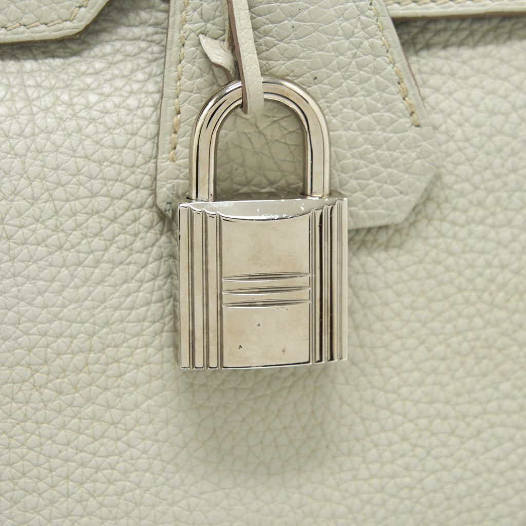 HERMES BIRKIN SHOULDER BAG TOGO GRIS PEARL SHW