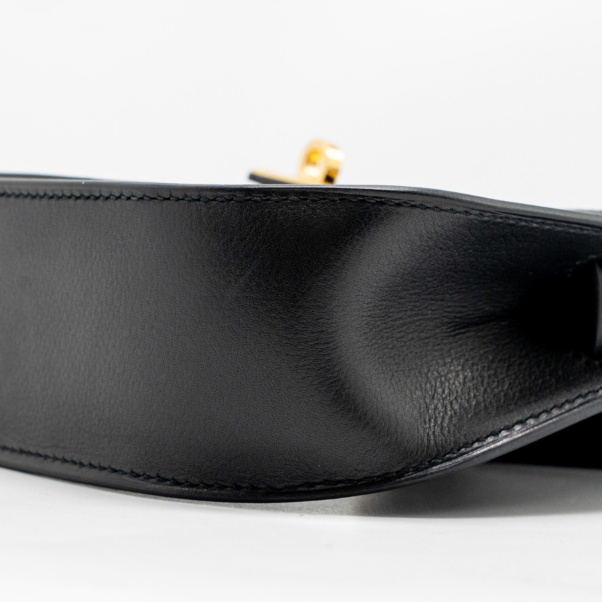HERMES MINI JYPSIERE EVERGRAIN BLACK GHW