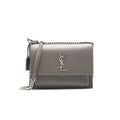 SAINT LAURENT SUNSET BAG GREY SHW