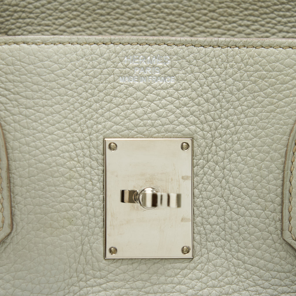HERMES BIRKIN SHOULDER BAG TOGO GRIS PEARL SHW