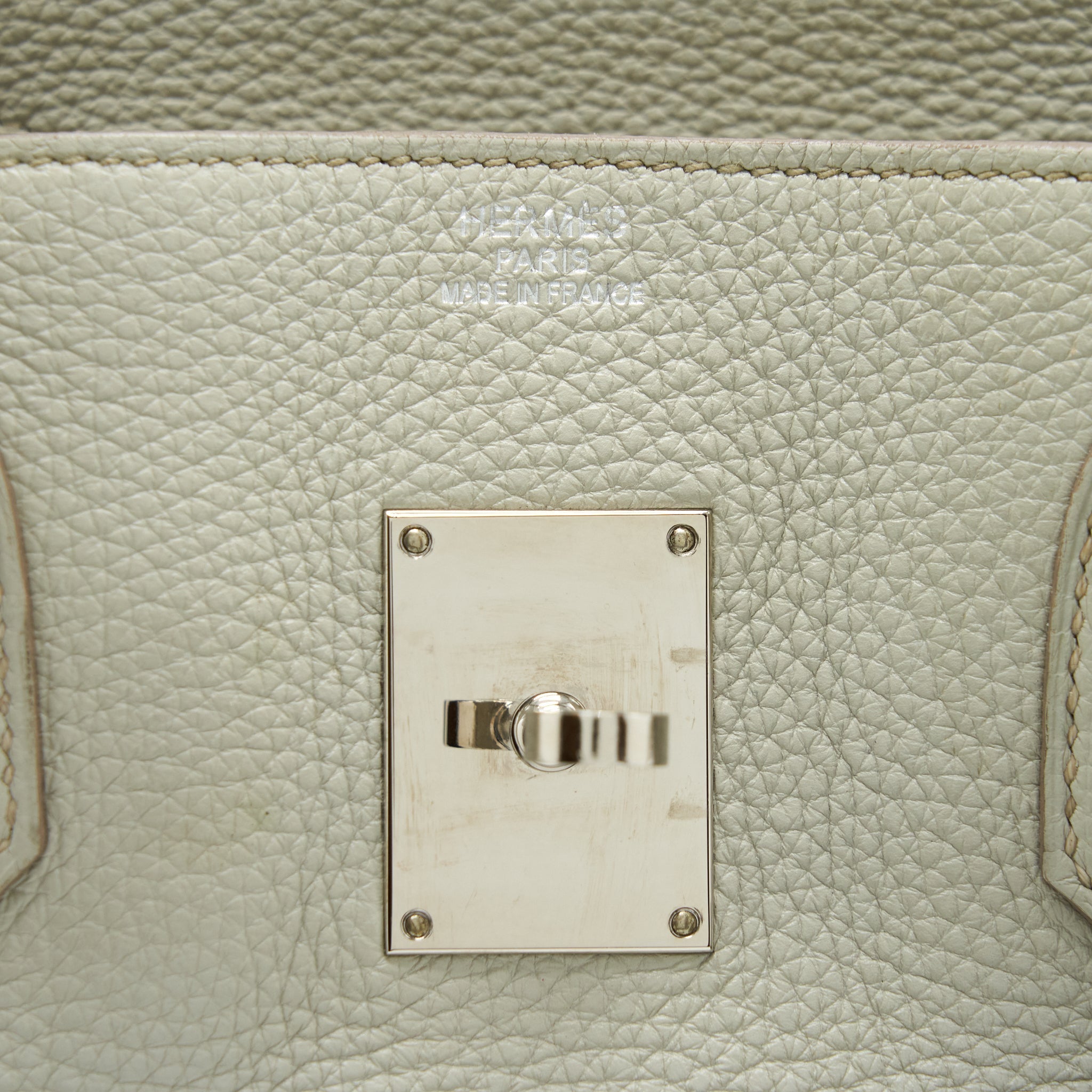 HERMES BIRKIN SHOULDER BAG TOGO GRIS PEARL SHW