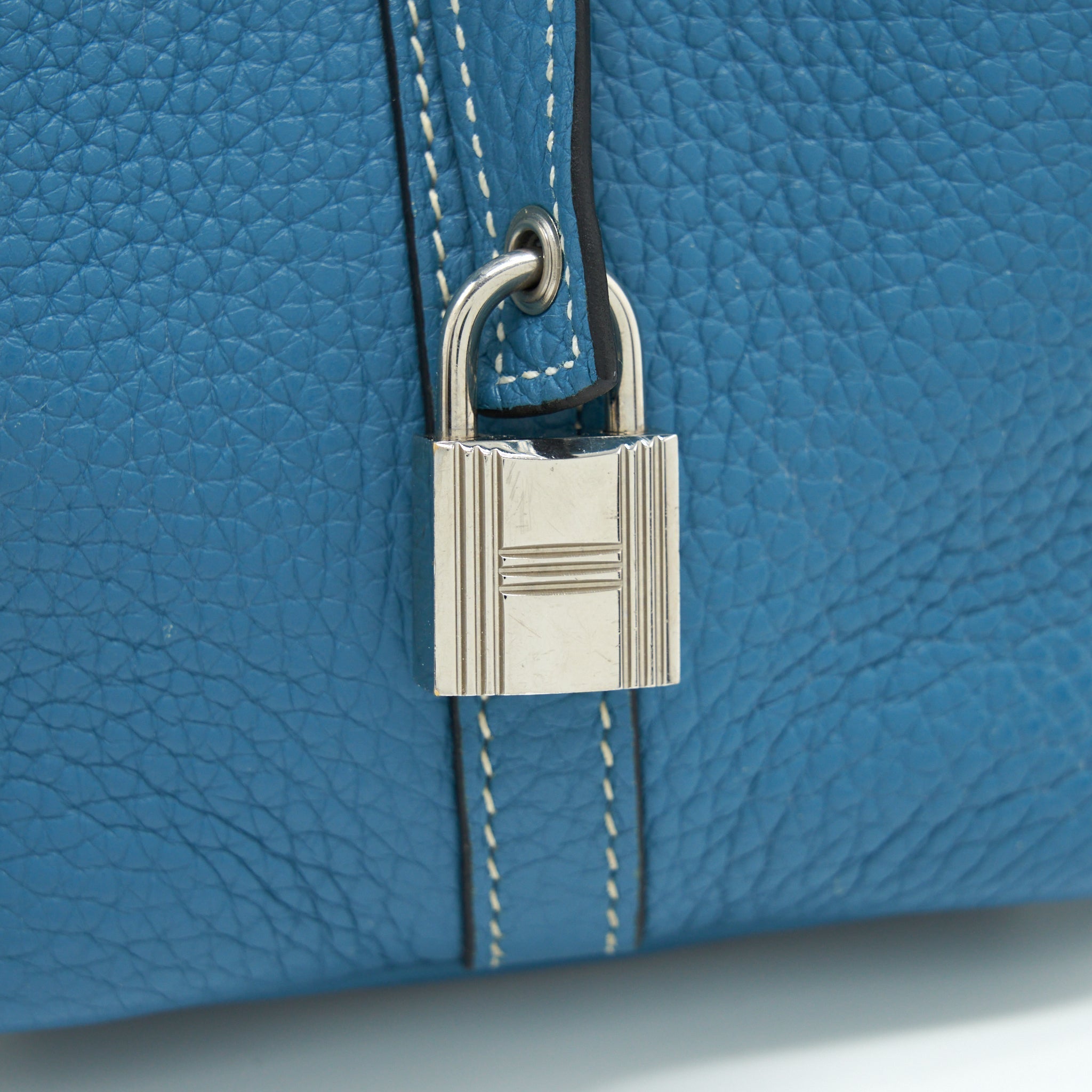 HERMES PICOTIN 18 LOCK BAG CLEMENCE BLUE JEANS SHW