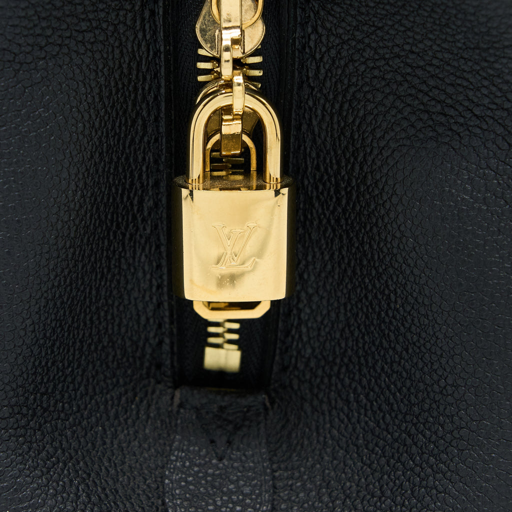 LOUIS VUITTON MONTAIGNE MM MONOGRAM EMPREINTE BLACK GHW