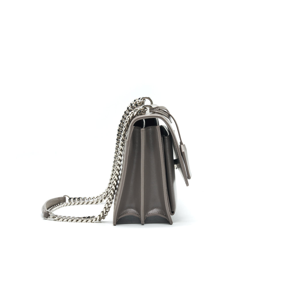 SAINT LAURENT SUNSET BAG GREY SHW