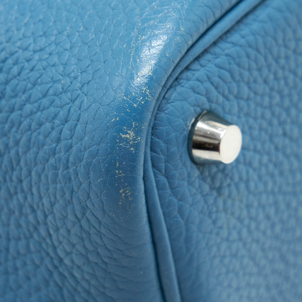 HERMES PICOTIN 18 LOCK BAG CLEMENCE BLUE JEANS SHW