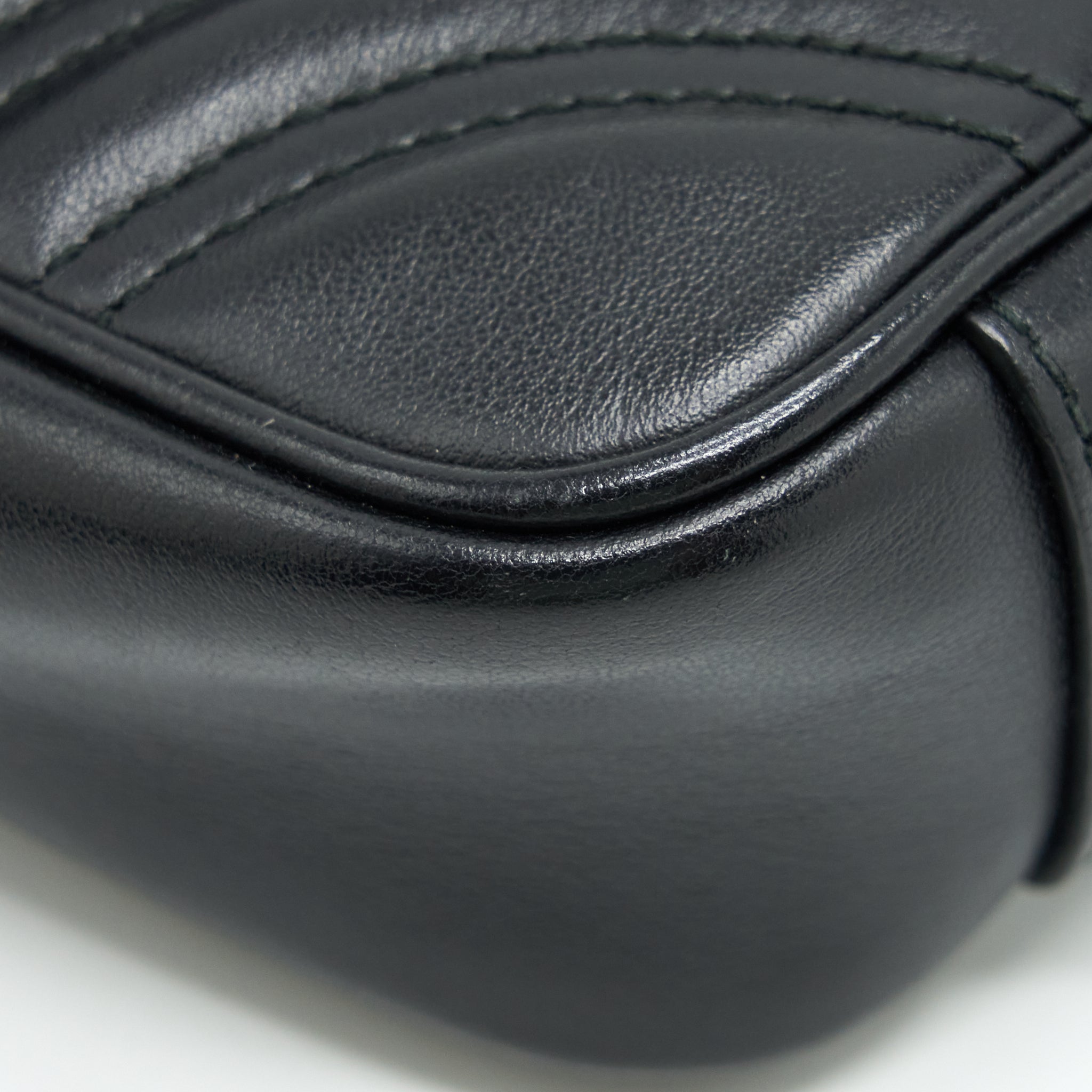 GUCCI MINI MARMONT MATELASSE BAG BLACK GHW