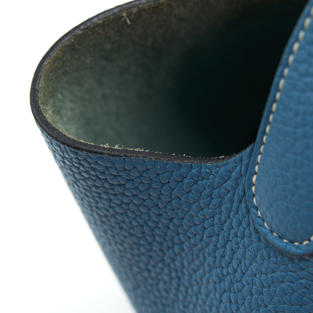HERMES PICOTIN 18 LOCK BAG CLEMENCE BLUE JEANS SHW