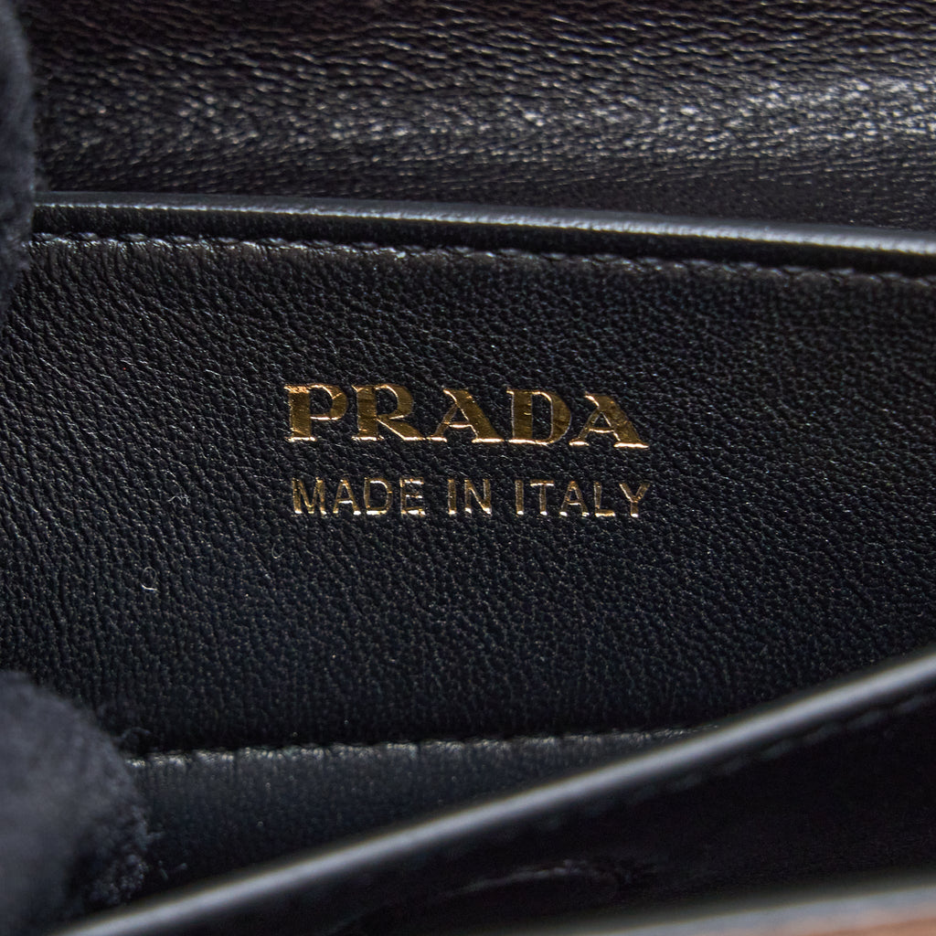 PRADA SAFFIANO CUIR TOTE BAG CALFSKIN CAMMEO/NERO GHW