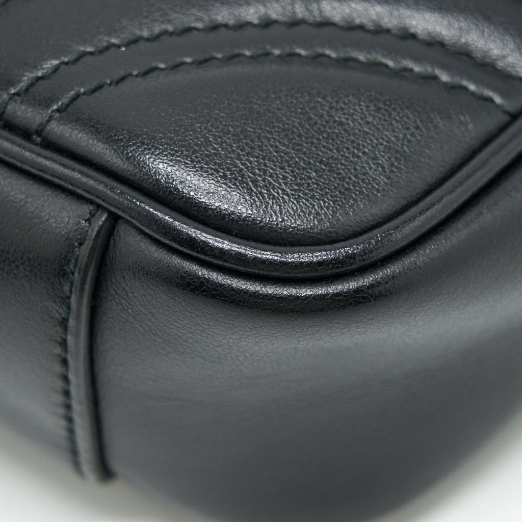 GUCCI MINI MARMONT MATELASSE BAG BLACK GHW