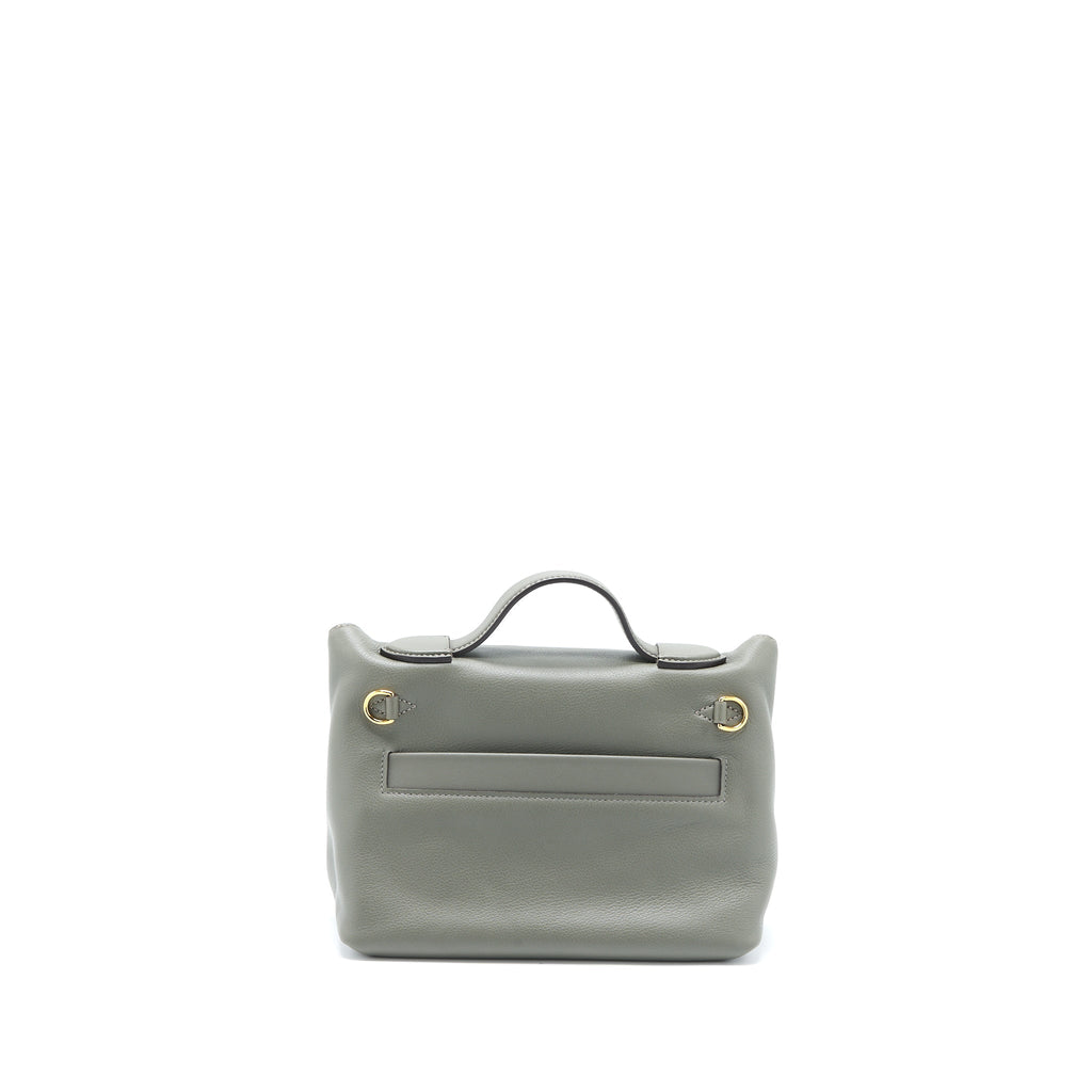 HERMES MINI 24/24 2424-21 BAG EVERCOLOR / SWIFT GRIS MEYER GHW