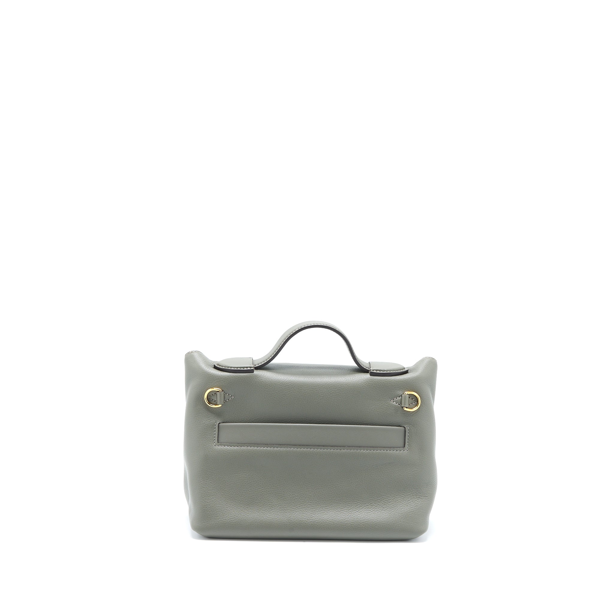 HERMES MINI 24/24 2424-21 BAG EVERCOLOR / SWIFT GRIS MEYER GHW