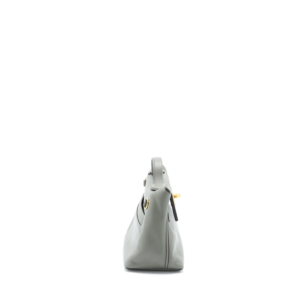 HERMES MINI 24/24 2424-21 BAG EVERCOLOR / SWIFT GRIS MEYER GHW