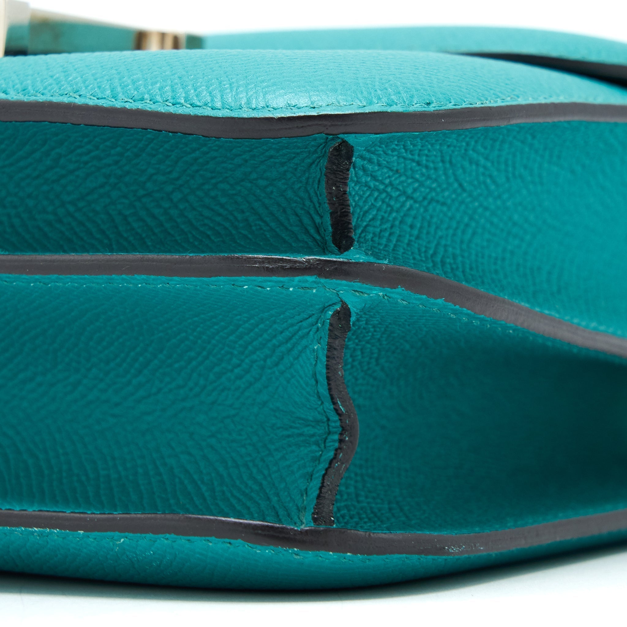 HERMES CONSTANCE 24 EPSOM 7F BLUE PAON/6W MENTHE ENAMEL HARDWARE