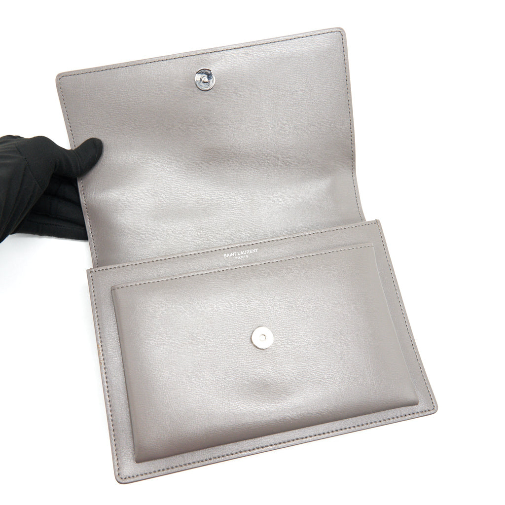 SAINT LAURENT SUNSET BAG GREY SHW