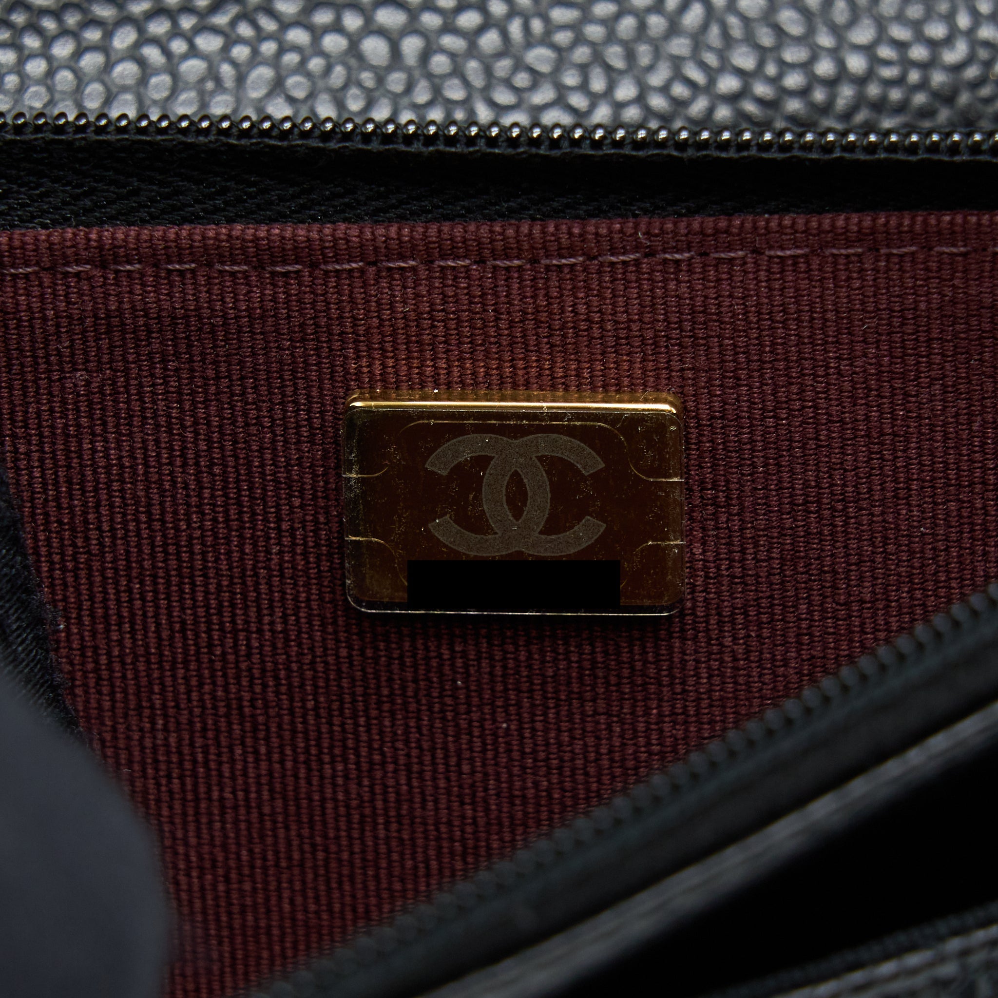CHANEL CLASSIC WALLET ON CHAIN CAVIAR BLACK GHW (MICROCHIP)