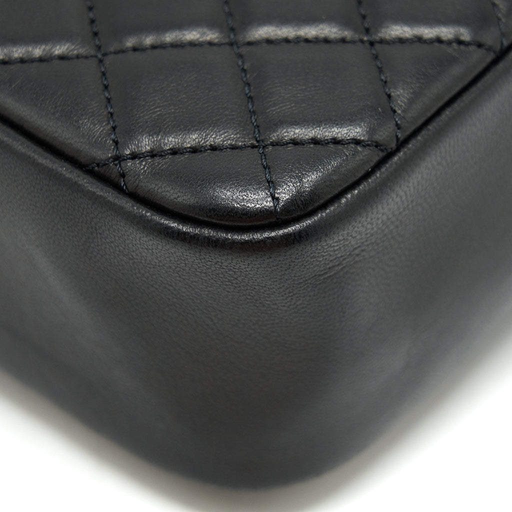 CHANEL WESTMINSTER SHOULDER BAG LAMBSKIN BLACK LGHW